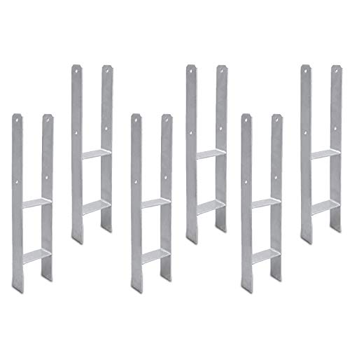 Cecaylie 6 Stück H-anker H-Pfostenträger 600 mm Länge Rostschutz Pfostenträger Vierkantholzpfosten 81mm Pfosten H-Anker für Pfosten Zaun, Carports, Stelzenhäuser Cecaylie 6 Stück H-anker H-Pfostenträger 600 mm Länge Rostschutz Pfostenträger Vierkantholzpfosten 81mm Pfosten H-Anker für Pfosten Zaun, Carports, Stelzenhäuser von Cecaylie
