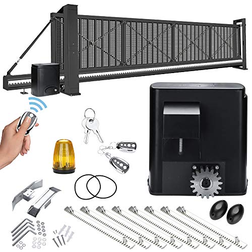 Cecaylie Elektrischer Schiebetorantrieb 280W torantrieb Garagentoröffner bis 600kg, mit 2 Fernbedienungen und Automatische Schließfunktion für Hotelbis, Fabrik, 2 Pack von Cecaylie