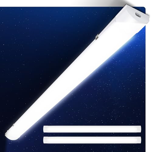 Cecaylie 3 Stück feuchtraumleuchte LED 60CM, Led Röhre 18W IP65 Kellerleuchte Werkstattlampe leuchtstoffröhre, Wasserfest feuchtraumlampe für Keller, Garage, küche, werkstatt, Neutralweiß, 4000K von Cecaylie