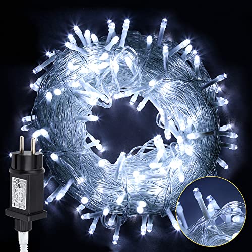 Cecaylie LED Lichterkette Außen, 30m 300LEDs mit 8 Leuchtmode, Speicherfunktion, IP44 lichterketten Deko Beleuchtung Weihnachtsbeleuchtung für Weihnachten Halloween Hochzeit,Kaltes Weiß Cecaylie LED Lichterkette Außen, 30m 300LEDs mit 8 Leuchtmode, Speicherfunktion, IP44 lichterketten Deko Beleuchtung Weihnachtsbeleuchtung für Weihnachten Halloween Hochzeit,Kaltes Weiß von Cecaylie