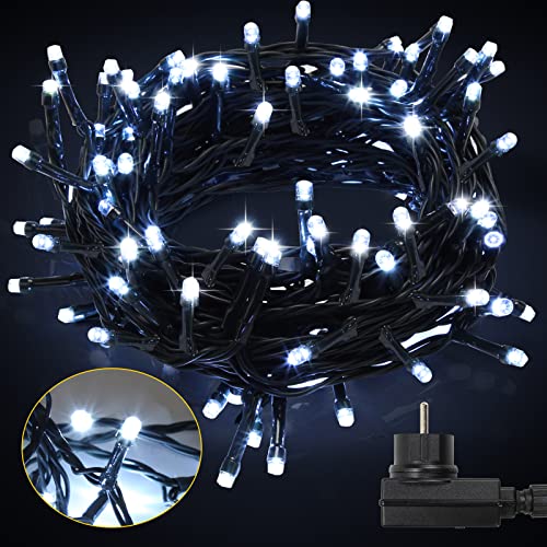 Cecaylie LED Lichterkette Außen Kaltes Weiß, 30m 300LEDs mit 8 Leuchtmode, Speicherfunktion, IP44 lichterketten Deko Beleuchtung Weihnachtsbeleuchtung für Weihnachten Halloween Hochzeit Cecaylie LED Lichterkette Außen Kaltes Weiß, 30m 300LEDs mit 8 Leuchtmode, Speicherfunktion, IP44 lichterketten Deko Beleuchtung Weihnachtsbeleuchtung für Weihnachten Halloween Hochzeit von Cecaylie