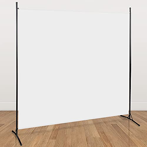 Cecaylie Paravent Raumteiler Groß Garten Stellwand Trennwand Balkon Sichtschutz, 1 Teilig, blickdichter Faltbar Paravent für Büros, Balkon - Beige(180x180cm) von Cecaylie
