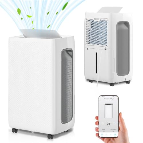 Luftentfeuchter 26L/Tag Elektrisch mit WiFi/APP-Steuerung, Smartes Entfeuchtungsgerät (3 Modi) /Digitalanzeige,4.5L Abnehmbarer Tank & Dauerablauf<39dB von Cecaylie