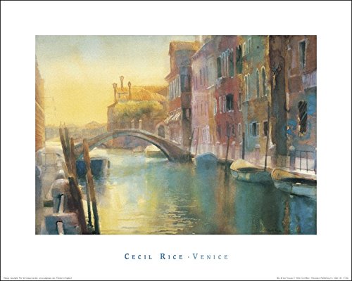 Cecil Rice Rio di San Trovaso Kunstdruck auf Leinwand, 40 x 50 cm, Polyester, Mehrfarbig, 40x50x3.2 cm von Cecil Rice