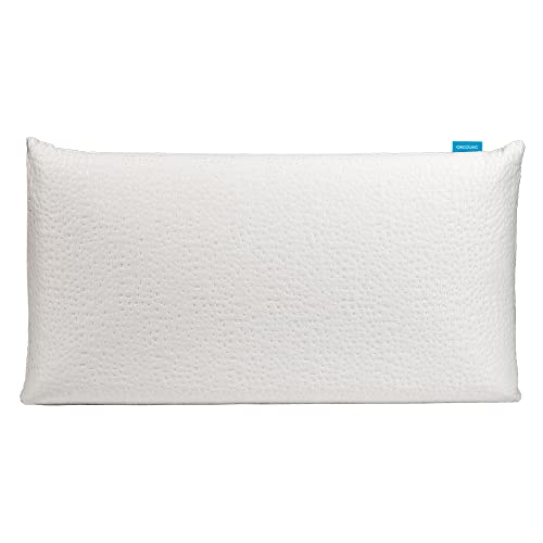 Cecotec Almohada Flow PureAdapt 90 cm. 100% Viscoelástica, Firmeza Medio-Alta, Máxima Adaptabilidad y Confort, Tacto Extra Suave, Funda Lavable y Tratamiento Antiácaros y Antibacterias von Cecotec