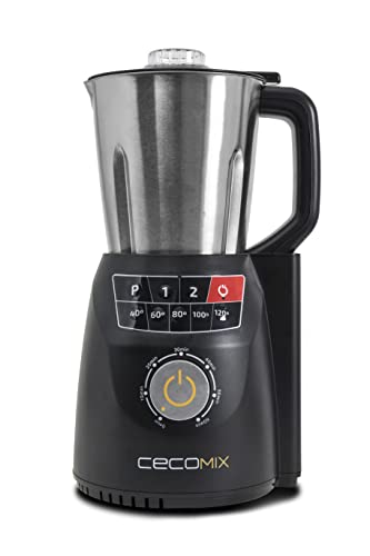 Cecomix Robot Compact Pro Que Cocina y tritura, 1250 W, 2.8 litros, Acero Inoxidable|PU, Plata von Cecotec