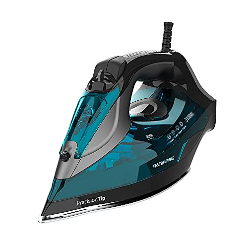 Cecotec 3100 W ultra-leistungsstarkes Dampfbügeleisen Fast&Furious 5055 Pro. Hochfester Keramiksohle und besserem Turbo Slide, Berührungssensor, Kontinuierlicher Dampf von 65 g/min von Cecotec
