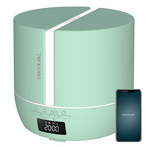 Cecotec PureAroma 550 Connected Sky Aroma-Diffusor. Kapazität 500ml, LED-Display, Lautsprecher, Bluetooth-Steuerung, App, 12-Stunden-Timer, 3 Betriebsmodi, 30m2 Abdeckung von Cecotec