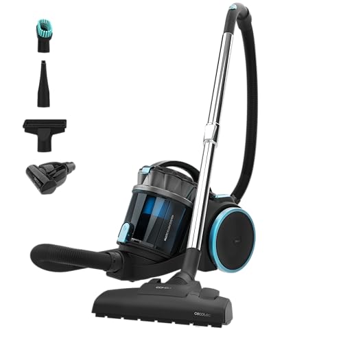 Cecotec Bagless Sledge Vacuum Cleaner Conga Rockstar Multicyclonic XL Animal. 800 W, Multicyclonic, 20 kPa, 4 L, High Efficiency Filters, Telescopic Tube, Pet Accessory, Radius 9m von Cecotec