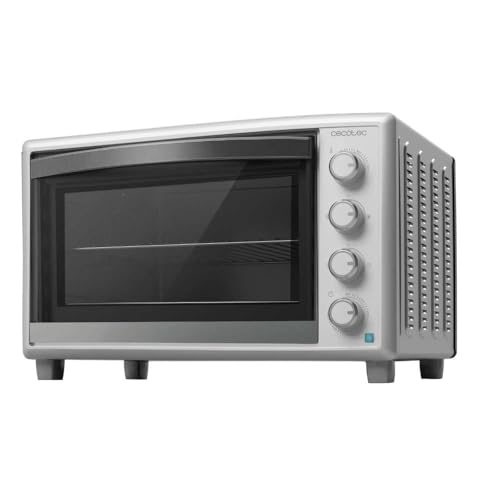 Cecotec Tischkonvektionsofen 60 Liter Bake&Toast 6090 White Gyro. 2200 W, Innenbeleuchtung, 12 Funktionen, Temperatur bis zu 230°C, Doppelglastür, inklusive Drehspieß. von Cecotec