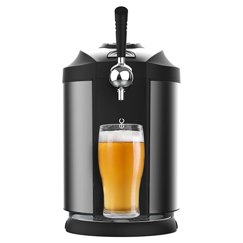 Cecotec Bierdispenser BeerFlow Steel 5000, 65 W, Temperaturbereich von 2 bis 12°C, Universelle Druckfässer 5L, LED-Temperaturanzeige, Tragegriff, Rutschfest Cecotec Bierdispenser BeerFlow Steel 5000, 65 W, Temperaturbereich von 2 bis 12°C, Universelle Druckfässer 5L, LED-Temperaturanzeige, Tragegriff, Rutschfest von Cecotec
