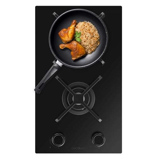 Cecotec Bolero Squad G 2400S Gaskochfeld mit 2 Flammen, Nanoglas, 5,2 kW, Nanoglas, Gusseisen-Grill, Wok-Dreifachbrenner, elektronische Zündung, Ventilsicherheit, Gaszubehör Cecotec Bolero Squad G 2400S Gaskochfeld mit 2 Flammen, Nanoglas, 5,2 kW, Nanoglas, Gusseisen-Grill, Wok-Dreifachbrenner, elektronische Zündung, Ventilsicherheit, Gaszubehör von Cecotec