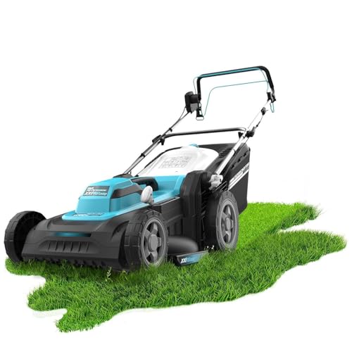 Cecotec Cable Terrenator 460 Flex Z Auto Rasenmäher, 2.000 W, Schnittbreite 46 cm, automatischer Antrieb, Höhenverstellung Z-Tech, 4-in-1 mit Mulchen, XL-Hinterräder, BeltDrive-Technologie von Cecotec