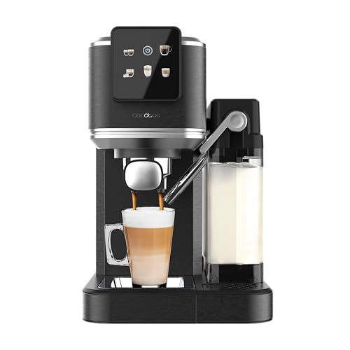 Cecotec Cafelizzia ColdBrew Latte Halbautomatische Express-Kaffeemaschine, 1350 W, 20 bar, ColdBrew, Farb-Touchscreen, 1,2 l Wassertank und 1000 ml Milch, Warmhaltebecher, Doppelarm, abnehmbar Cecotec Cafelizzia ColdBrew Latte Halbautomatische Express-Kaffeemaschine, 1350 W, 20 bar, ColdBrew, Farb-Touchscreen, 1,2 l Wassertank und 1000 ml Milch, Warmhaltebecher, Doppelarm, abnehmbar von Cecotec