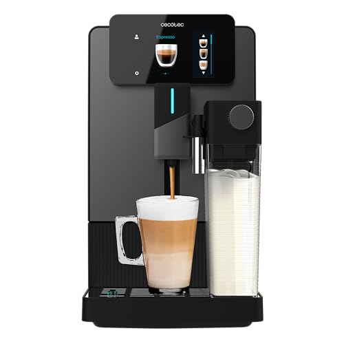Cecotec Cremmaet Latte Touch Kaffeevollautomat, 19 bar, Thermoblock, 12 Getränke, 4 Profile, Wasser 1,1 l und 400 ml Milch, TFT-Display, konische Mühle, automatische Reinigung, höhenverstellbar Cecotec Cremmaet Latte Touch Kaffeevollautomat, 19 bar, Thermoblock, 12 Getränke, 4 Profile, Wasser 1,1 l und 400 ml Milch, TFT-Display, konische Mühle, automatische Reinigung, höhenverstellbar von Cecotec