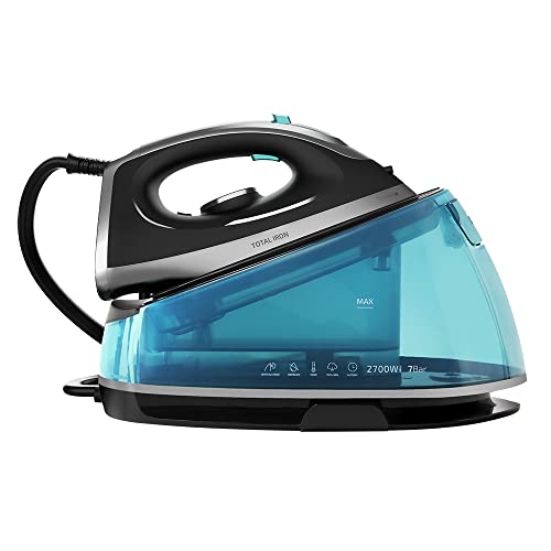 Cecotec Dampfbügelstation Total Iron 7000 SteamPro. 2400 W, 6 Stangen, Keramiksohle, 135 g/min, Eco-Modus, automatische Abschaltung, Anti-Scale-System Cecotec Dampfbügelstation Total Iron 7000 SteamPro. 2400 W, 6 Stangen, Keramiksohle, 135 g/min, Eco-Modus, automatische Abschaltung, Anti-Scale-System von Cecotec