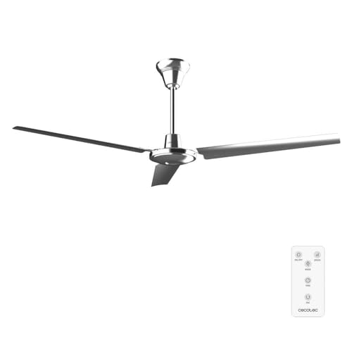Cecotec - Deckenventilatoren Energy Brotherhood Fall Aero 4800 Pro, DC 93W Motor, Durchmesser 132 cm, 5 Geschwindigkeiten, 3 Klingen, elegantes metallisches Design, Timer von Cecotec