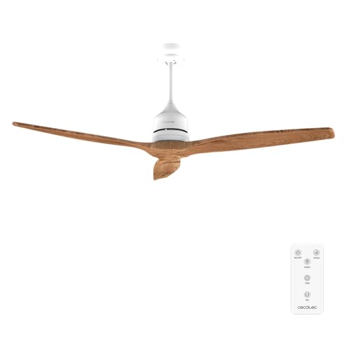 Cecotec - Deckenventilatoren EnergySilence Aero 5270 White&BlackWood, DC 40W Motor, Durchmesser 132 cm, Steuerung, Timer, 6 Geschwindigkeiten, Sommer und Winter, einstellbare Höhe 15 oder 25 cm, Leise Cecotec - Deckenventilatoren EnergySilence Aero 5270 White&BlackWood, DC 40W Motor, Durchmesser 132 cm, Steuerung, Timer, 6 Geschwindigkeiten, Sommer und Winter, einstellbare Höhe 15 oder 25 cm, Leise von Cecotec