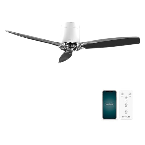 Cecotec - Deckenventilatoren EnergySilence Aero 5285 WhiteTransparent Connected,DC-Motor 40W, 132 cm, niedriger Stromverbrauch, WLAN, Steuerung, Außenbereich, Timer, Sommer und Winter, leise Cecotec - Deckenventilatoren EnergySilence Aero 5285 WhiteTransparent Connected,DC-Motor 40W, 132 cm, niedriger Stromverbrauch, WLAN, Steuerung, Außenbereich, Timer, Sommer und Winter, leise von Cecotec