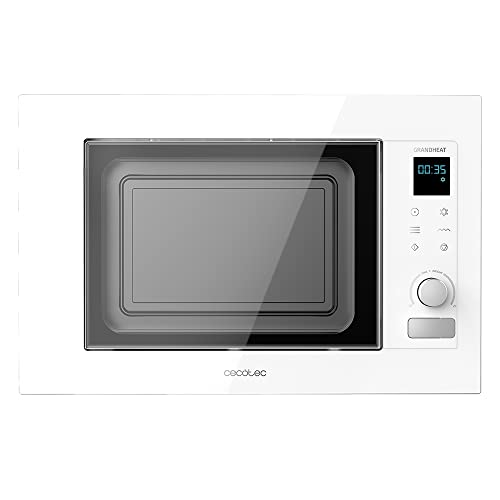 Cecotec Eingebaute Digitale Mikrowelle Grandheat 2090 Built-In Touch White. 800 W, 20 Liter, Touch, Grill, 5 Stufen, 8 voreingestellte Funktionen, Timer von Cecotec