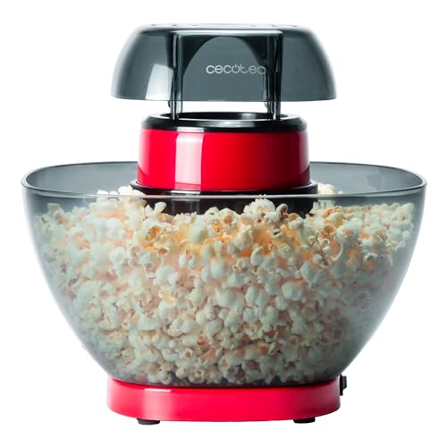 Cecotec Elektrische Popcornmaschine Fun&Taste P'Corn Easy. Popcorn-Maschine, 1200 W, Luftinjektionssystem, Herausnehmbare Schüssel, Antihaft- und abnehmbarer Deckel, Kompaktes Design von Cecotec