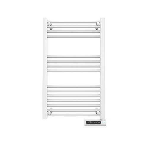 Cecotec Elektrischer Badheizkörper Ready Warm 9100 Smart Towel White. 500 W, LED-Anzeige, Touch Control, Wochenprogrammierer, 3 Modi, wählbare Temperatur und maximale Sicherheit mit IP24 von Cecotec