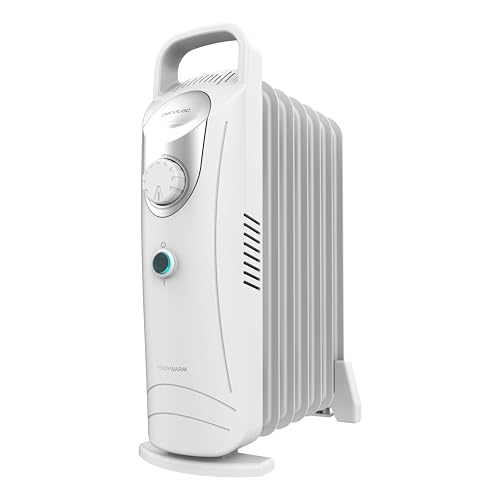 Cecotec Elektrischer Ölradiator mit niedrigem Verbrauch – 7 Module – ReadyWarm 700 Space White. 800 W, einfache Bedienung, Tragegriff, Sicherheitssystem, ideal für 12 m², Weiß Cecotec Elektrischer Ölradiator mit niedrigem Verbrauch – 7 Module – ReadyWarm 700 Space White. 800 W, einfache Bedienung, Tragegriff, Sicherheitssystem, ideal für 12 m², Weiß von Cecotec