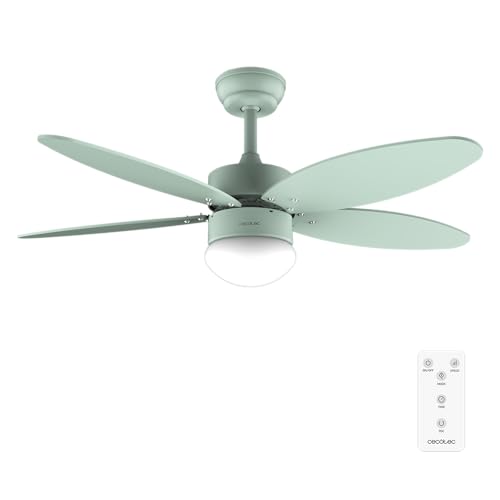Cecotec - EnergySilence Aero 4260 Full Mint 40W DC Motor 42" Deckenventilator mit Licht mit LED Licht, Fernbedienung, Timer, 6 Geschwindigkeiten und 5 umkehrbaren Ventilatorflügeln Cecotec - EnergySilence Aero 4260 Full Mint 40W DC Motor 42" Deckenventilator mit Licht mit LED Licht, Fernbedienung, Timer, 6 Geschwindigkeiten und 5 umkehrbaren Ventilatorflügeln von Cecotec