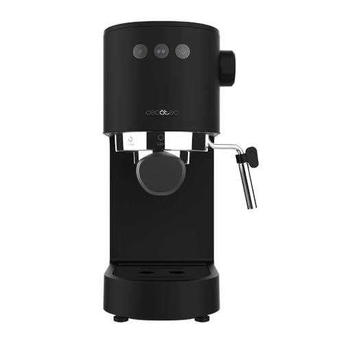 Cecotec Espressomaschine Cafelizzia Fast. 1350 W, Thermoblock, ForceAroma-Technologie mit 20 Bars, verstellbare Dampfdüse, Doppelter Auslauf, Abnehmbarer Wassertank von Cecotec