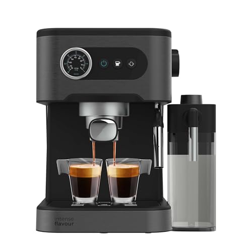 Cecotec Espressomaschine Power Espresso 20 Pro Latte, 20 Bar, Dampfdüse, Display mit Tasten, 1,5L Wassertank, 550ml Milchbehälter, Leistungsstark, Vielseitig, Einfache Bedienung, Tassen-Wärmefläche Cecotec Espressomaschine Power Espresso 20 Pro Latte, 20 Bar, Dampfdüse, Display mit Tasten, 1,5L Wassertank, 550ml Milchbehälter, Leistungsstark, Vielseitig, Einfache Bedienung, Tassen-Wärmefläche von Cecotec