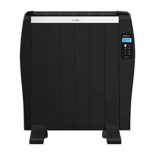 Cecotec Flachheizkörper mit Fernbedienung ReadyWarm 1200 Thermal Black. 6 Heizrippe und 900 W, LCD-Display, Programmierbarem Timer, Temperaturwahl, 10 m² Reichweite und maximaler Sicherheit von Cecotec