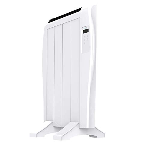 Cecotec Flachheizkörper mit Wi-Fi-Steuerung ReadyWarm 800 Thermal Connected. 600 W, 4 Rippen, LED-Bildschirm, Fernbedienung, programmierbarer Timer, Temperaturwahl, 8 m² Abdeckung von Cecotec
