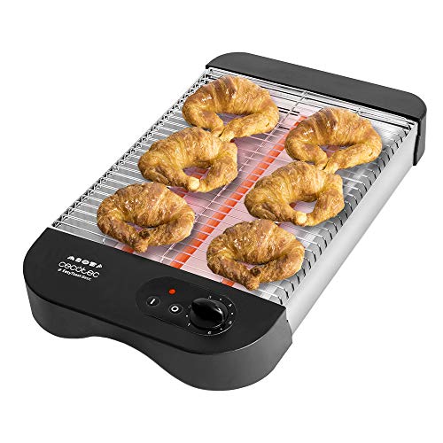 Cecotec Flachtoaster Turbo EasyToast Basic. 3 Quarzheizkörper, 6 Leistungsstufen, Krümelschublade, Kabelaufwickler, Finish aus hitzebeständigem Kunststoff, 900 W. Cecotec Flachtoaster Turbo EasyToast Basic. 3 Quarzheizkörper, 6 Leistungsstufen, Krümelschublade, Kabelaufwickler, Finish aus hitzebeständigem Kunststoff, 900 W. von Cecotec