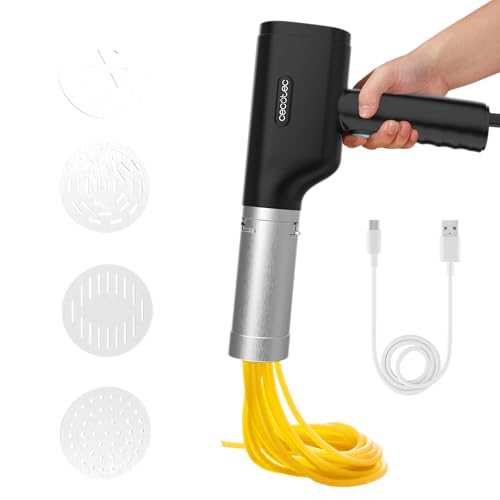 Cecotec Fun EasyPasta Kabellose Nudelmaschine für Nudeln und Nudeln, 40 W, Kapazität 200 g, 3 Scheiben im Lieferumfang enthalten, Bereiten Sie Nudeln oder Nudeln, Spaghettis und Nudeln, 50 Anwendungen Cecotec Fun EasyPasta Kabellose Nudelmaschine für Nudeln und Nudeln, 40 W, Kapazität 200 g, 3 Scheiben im Lieferumfang enthalten, Bereiten Sie Nudeln oder Nudeln, Spaghettis und Nudeln, 50 Anwendungen von Cecotec
