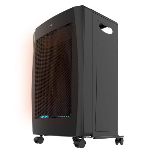 Cecotec Gasheizung mit blauer Flamme ReadyWarm 4200 BlueFlame Faltbar. 4200 W, 2 Leistungsstufen, Piezozünder und Dreifachsicherheitssystem, für Gasflaschen bis zu 15 kg von Cecotec