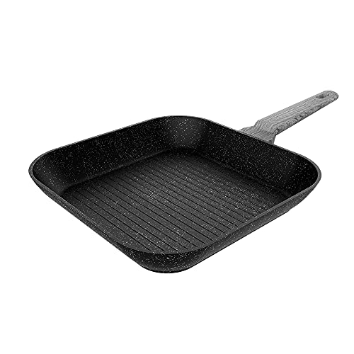 Cecotec Grill Polka Excellence 28 Grill Force, Durchmesser 28 cm, Aluminiumguss, Antihaftbeschichtung, geeignet für Spülmaschine und alle Herdarten, formbeständiger Boden (Exclusive Kollektion) von Cecotec