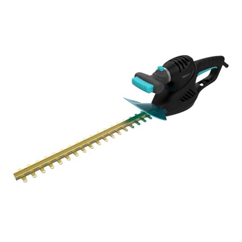 Cecotec Heckenschere Schnittlänge bis 45 cm TitaniumSword 450. 500 Watt bürstenloser Motor, Titanklingen, Zweige bis 16 mm, Dreh-Fernbedienung, Sicherheitszündungssystem von Cecotec