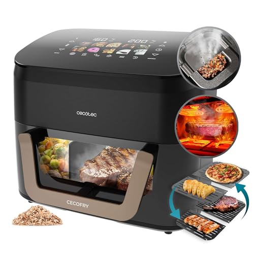 Cecotec Heißluftfritteuse 9 L CecoFry Advance Double. 2850 W, Kompakte, Digitale und ölfreie Diätfritteuse, zwei Körben mit Doppelter Temperatur und PerfectCook-Technologie Cecotec Heißluftfritteuse 9 L CecoFry Advance Double. 2850 W, Kompakte, Digitale und ölfreie Diätfritteuse, zwei Körben mit Doppelter Temperatur und PerfectCook-Technologie von Cecotec