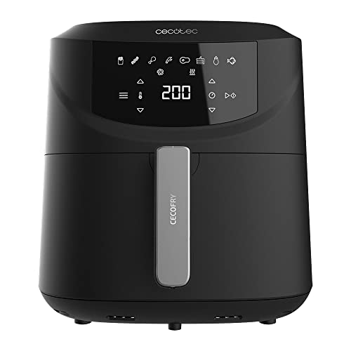 Cecotec Heißluftfritteuse Cecofry Absolute 7600 7,6 L. 2000 W, digital und kompakt, PerfectCook-Technologie, einstellbare Temperatur und Zeit, Touchpad, 8 Modi von Cecotec