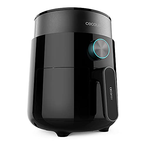 Cecotec Heißluftfritteuse 2,5 L Cecofry Essential Rapid MoonTouch. 1200 W, Digital-Diät-Fritteuse mit PerfectCook-Technologie, Timer, Kompaktes Design, Touch-Steuerung, Schwarz von Cecotec