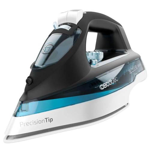 Cecotec Horizontalbügeleisen IronHero 2600 Force. 2600 W, Power Steam Technologie, Extra-Dampfstoß 210 g/min, Turbo Slide Sohle, Anti-Tropf-System, Cyclo Clean, Antikalkfilter von Cecotec
