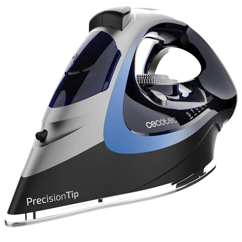 Cecotec Horizontalbügeleisen IronHero 3200 Force Anodized. 3200 W, Power Steam Technologie, Extra-Dampfstoß 270 g/min, Turbo Slide Sohle, Anti-Tropf-System, Cyclo Clean, Antikalkfilter von Cecotec