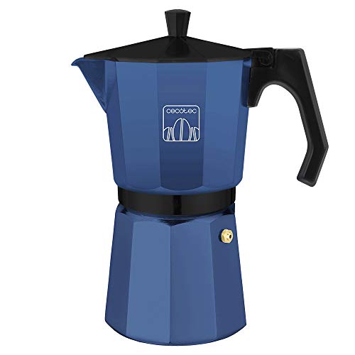 Cecotec Italienische Mokclassic-Kaffeemaschine 1200Blue. Aluminium, geeignet für alle Herdarten, 9 Tassen Kaffee, Silikondichtung, ergonomischer und hitzebeständiger Griff, Edelstahlfilter und -ventil Cecotec Italienische Mokclassic-Kaffeemaschine 1200Blue. Aluminium, geeignet für alle Herdarten, 9 Tassen Kaffee, Silikondichtung, ergonomischer und hitzebeständiger Griff, Edelstahlfilter und -ventil von Cecotec
