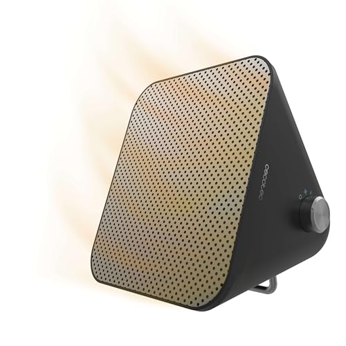 Cecotec Keramik-Tischheizer ReadyWarm 1500 Max Ceramic Design. 1500 W, Regulierbarer Thermostat und 3 Betriebsmodi, Abdeckungsbereich von 15m2 von Cecotec