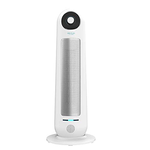 Cecotec Keramisches Heizgerät ReadyWarm 10000 Top Ceramic. 2200 W, Vertikaler Leistungsstarker mit Oszillation, 3 Betriebsmodi und Verstellbarem Temperaturregler, Betriebsanzeiger von Cecotec