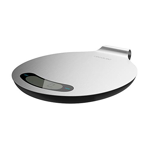 Cecotec Küchenwaage Kochsteuerung 10400 Smart Healthy EasyHang. 8k maximale Kapazität, Edelstahl, Griff zum Aufhängen, LCD-Display, Extraflaches Design (10400 Smart Healthy EasyHang) von Cecotec