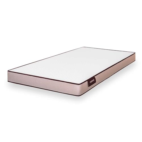 Cecotec BabyPure Flow BabyPure Kinderbett-Matratze, 120 x 60 x 10 cm, BabyFoam-Kern, 25 kg/m³, hohe Festigkeit, Abnehmbarer Bezug, chemische Reinigung, Dreifach-Schutzsystem, Gebogene Matratze, Cecotec BabyPure Flow BabyPure Kinderbett-Matratze, 120 x 60 x 10 cm, BabyFoam-Kern, 25 kg/m³, hohe Festigkeit, Abnehmbarer Bezug, chemische Reinigung, Dreifach-Schutzsystem, Gebogene Matratze, von Cecotec