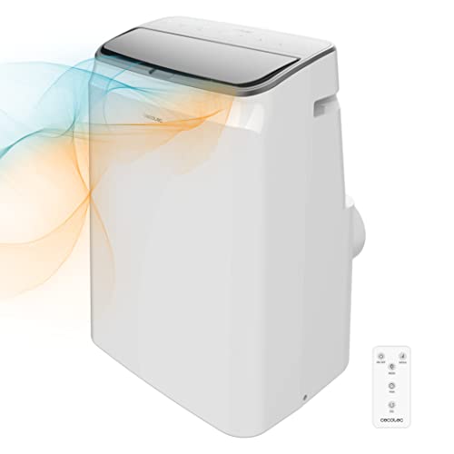 Cecotec Mobile Klimaanlage mit Fernbedienung und Force Clima 14500 Cold&Warm Wärmepumpe. 14000 BTU, LED-Anzeige, 5 Modi, Entfeuchtung, Reichweite 30 m2 von Cecotec