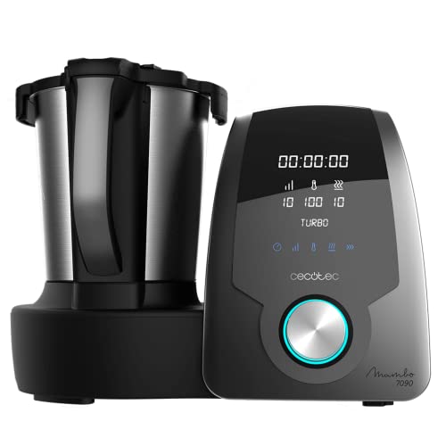 Cecotec Multikocher Mambo 7090. 30 Funktionen, Küchenwaage, spülmaschinengeeignetem Edelstahl Gefäß und keramischem Gefäß von Cecotec