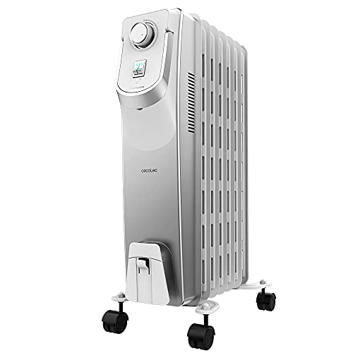 Cecotec Öl-Radiator ReadyWarm 7000 Space 360º. 1500 W, 7 Heizungsmodule, 3 Leistungsstufen, Kabelaufbewahrung, einfacher Steuerung, Griff, Rädern und doppeltem Sicherheitssystem, 18 m², Weiss Cecotec Öl-Radiator ReadyWarm 7000 Space 360º. 1500 W, 7 Heizungsmodule, 3 Leistungsstufen, Kabelaufbewahrung, einfacher Steuerung, Griff, Rädern und doppeltem Sicherheitssystem, 18 m², Weiss von Cecotec
